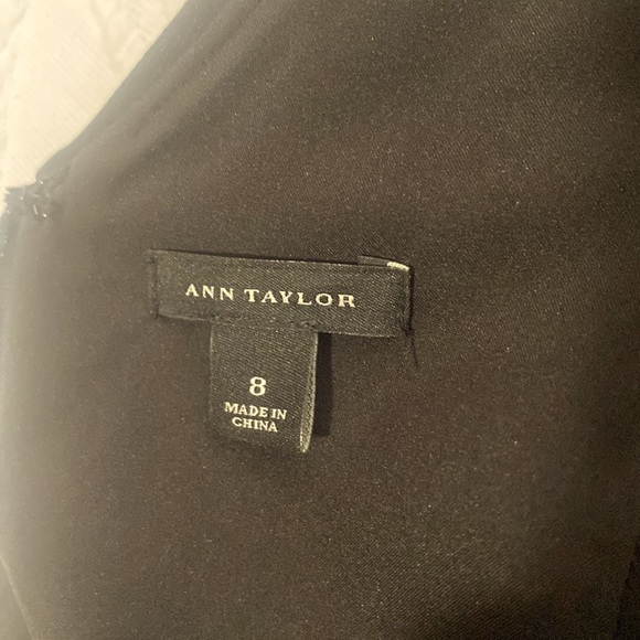 Black feather bottom low back cocktail dress - Picture 6 of 7